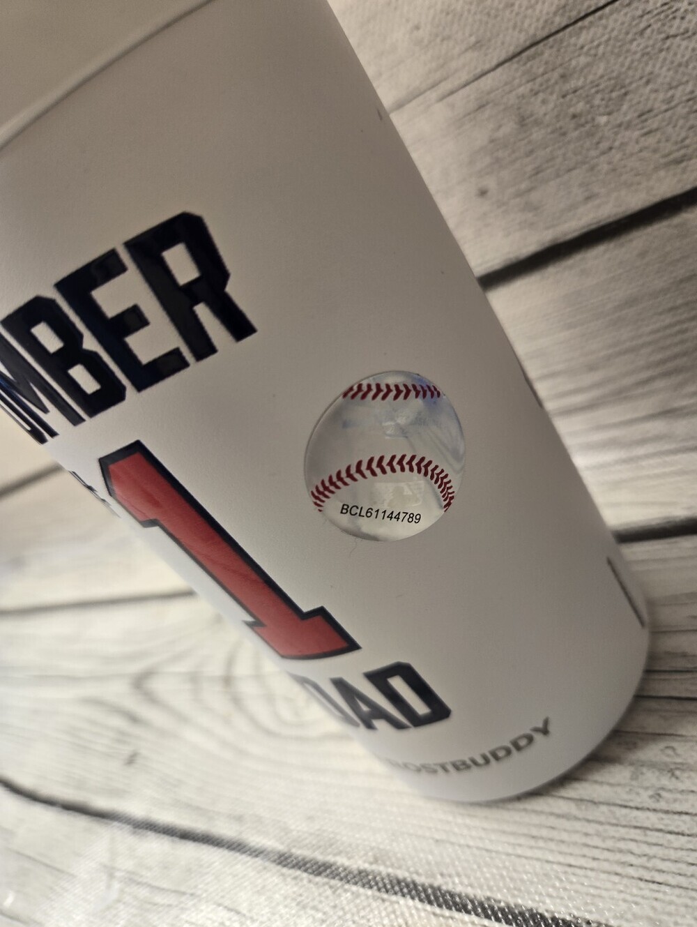 Atlanta Braves Number 1 Dad Frost Buddy Can Cooler MLB Baseball Beverage Holder - Picture 4 of 7